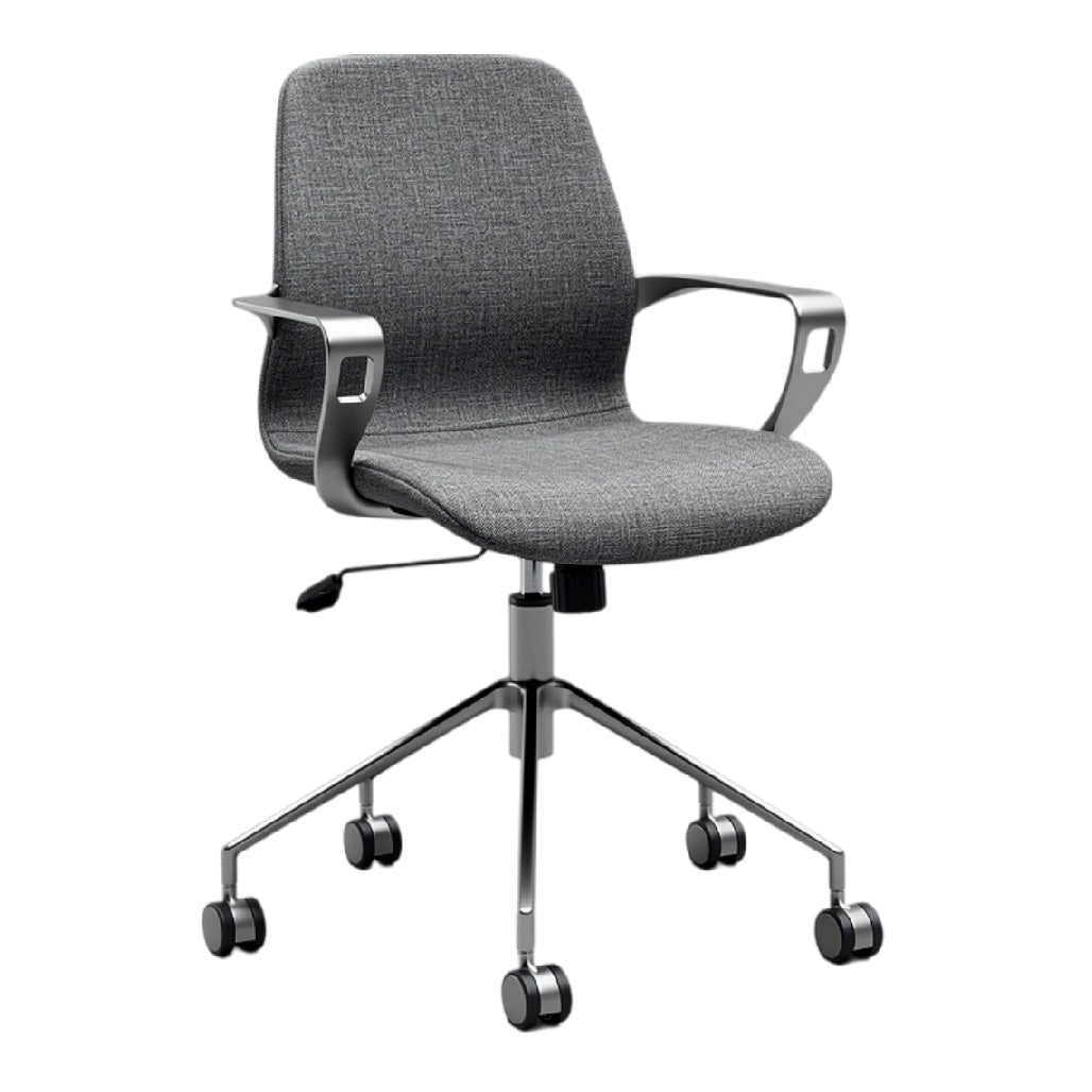 **Ergonomische Bureaustoel met Hoogteverstelling en Gestoffeerde Zitting**