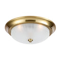 **Technische titel in het Nederlands:** **Plafondlamp met gouden rand en opaalwitte kap**