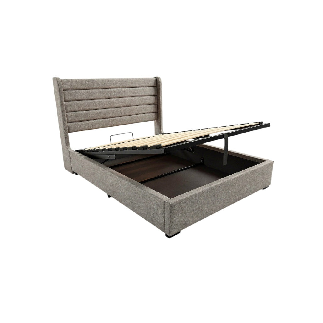 Technische titel in het Nederlands: **Moderner boxspringbed met opbergruimte**