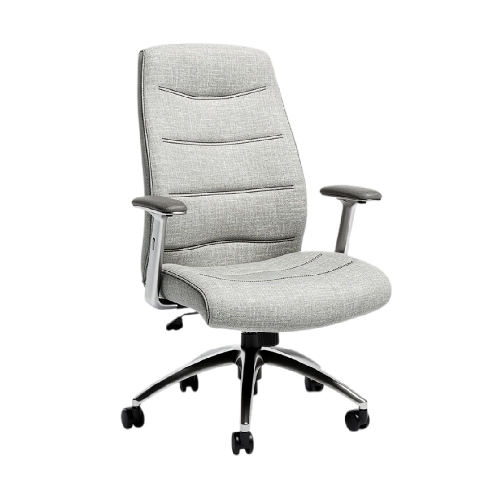 **Ergonomische bureaustoel met verstelbare armsteunen en wielen**